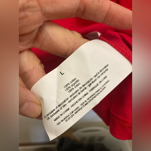 NWOT Elle Moss Short Sleeve Love T-shirt L - Picture 6 of 7